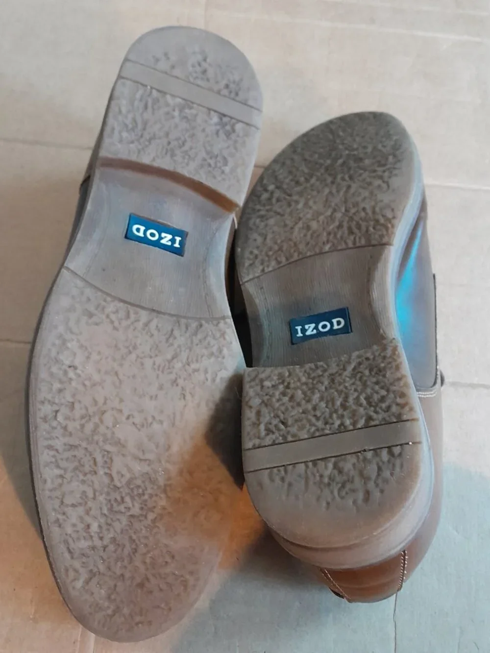 Izod Men's Cal Memory Foam Casual Lace Up Shoes Brown Sizes 11